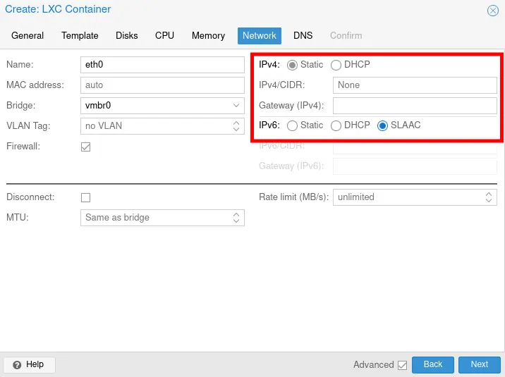 IPv6 Only LXC Container